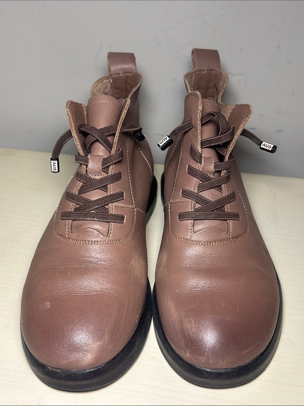 Qin beale Casual Lace-Up Ankle Shoes in Dusty Rose - Picture 5 of 13